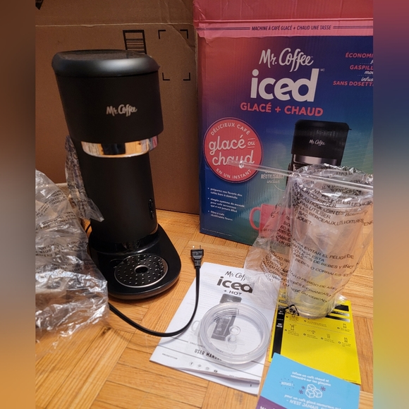 Mr. Coffee Iced and Hot Coffee Maker, Single Serve Coffee Machine with 22-Ounce - Picture 9 of 16